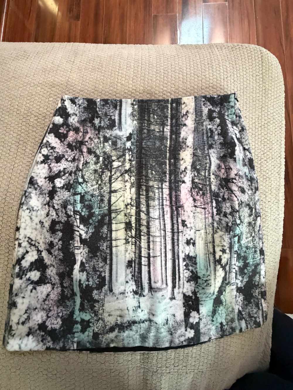 Enchanted Forest Print Mini Skirt - size 6 - CATHERINE MALANGRINO